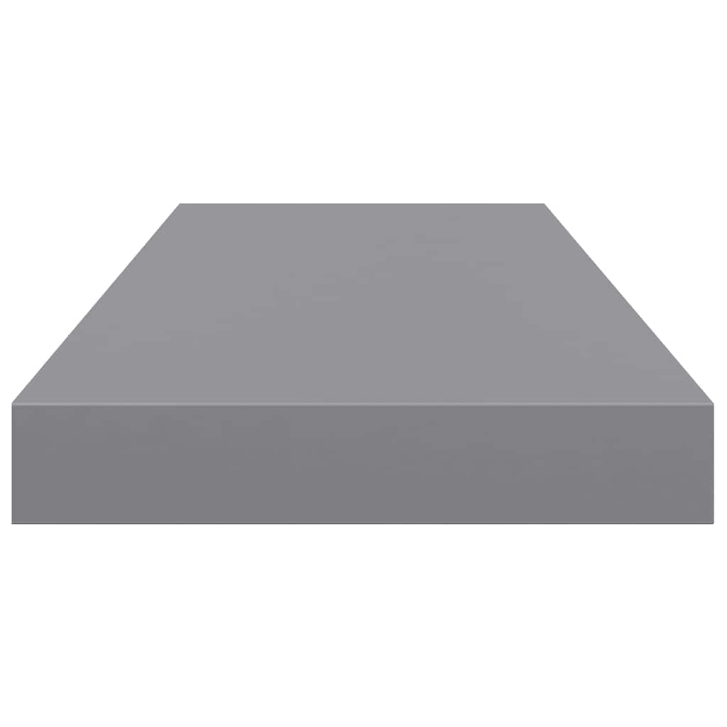 vidaXL Wall Shelf Grey Honeycomb MDF, metal frame Medium Wall Shelf
