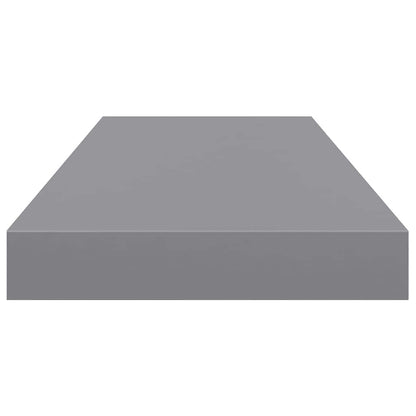 vidaXL Wall Shelf Grey Honeycomb MDF, metal frame Medium Wall Shelf