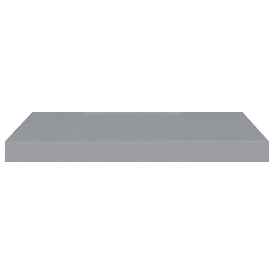 Floating Wall Shelves 4 pcs Grey 60x23.5x3.8 cm MDF