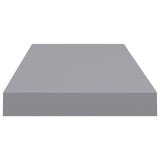 Floating Wall Shelves 4 pcs Grey 60x23.5x3.8 cm MDF