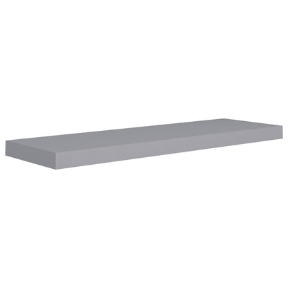 Wall Shelf Set of 2 Grey Honeycomb MDF, Metal 2 pieces, Medium