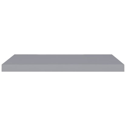 Wall Shelf Set of 2 Grey Honeycomb MDF, Metal 2 pieces, Medium