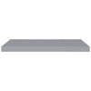 Floating Wall Shelves 2 pcs Grey 80x23.5x3.8 cm MDF