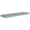 Floating Wall Shelves 2 pcs Grey 90x23.5x3.8 cm MDF