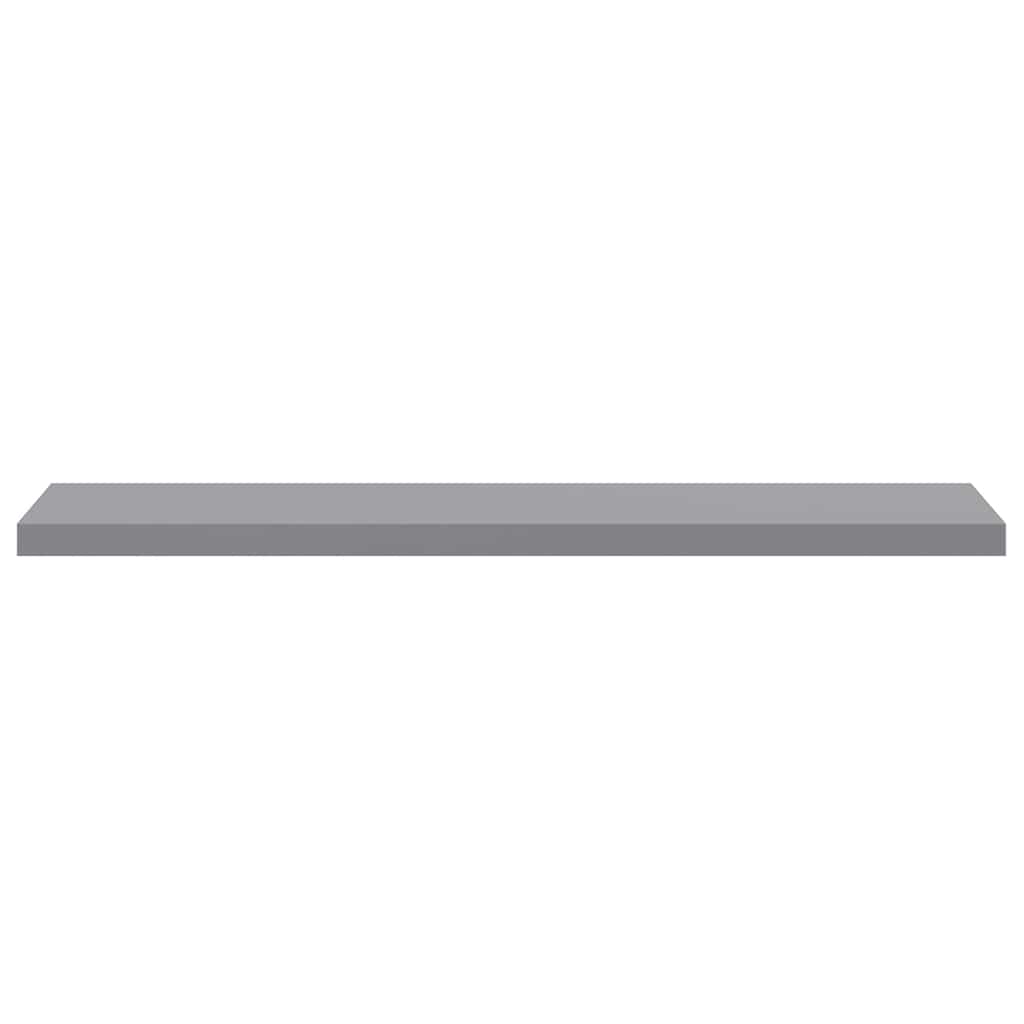 vidaXL Wall Shelf Set of 4 Grey Honeycomb MDF and metal