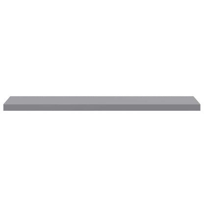 vidaXL Wall Shelf Set of 4 Grey Honeycomb MDF and metal