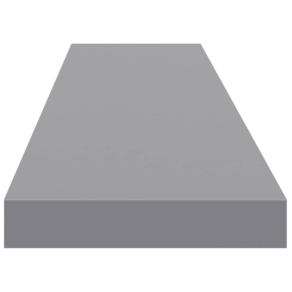 vidaXL Wall Shelf Set of 4 Grey Honeycomb MDF and metal