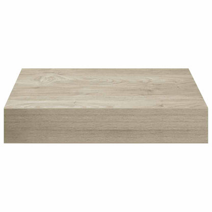 Floating Wall Shelves 4 pcs Oak 9.1"x9.3"x1.5" MDF