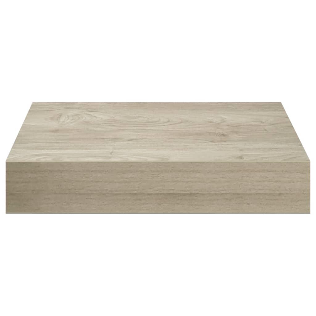 Floating Wall Shelves 4 pcs Oak 9.1"x9.3"x1.5" MDF
