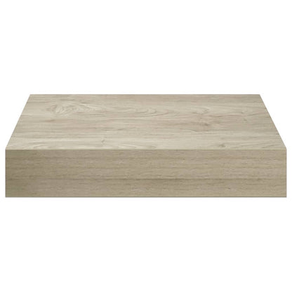 Floating Wall Shelves 4 pcs Oak 9.1"x9.3"x1.5" MDF