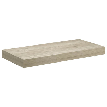 Wall Shelf | Set of 2 | Oak | Honeycomb MDF, metal | 50x23x3.8 cm
