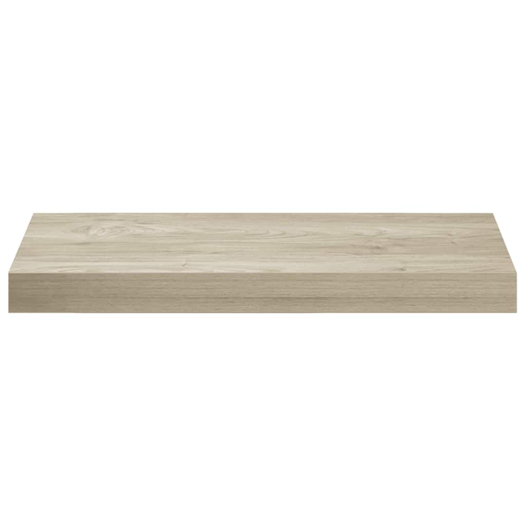 Wall Shelf | Set of 2 | Oak | Honeycomb MDF, metal | 50x23x3.8 cm
