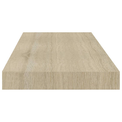 Floating Wall Shelves 4 pcs Oak 60x23.5x3.8 cm MDF