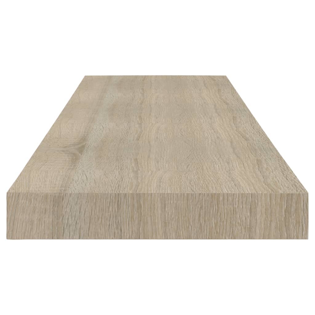 Floating Wall Shelves 4 pcs Oak 80x23.5x3.8 cm MDF