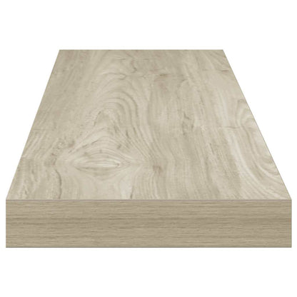 Floating Wall Shelves 2 pcs Oak 90x23.5x3.8 cm MDF