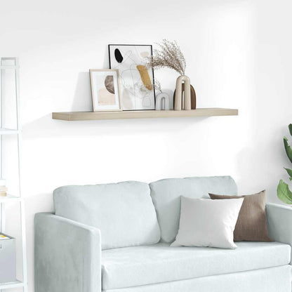 Floating Wall Shelf Oak 120x23.5x3.8 cm MDF