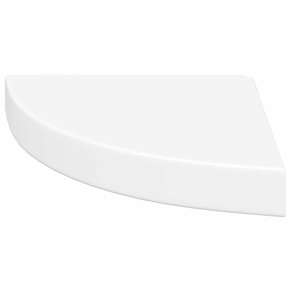 Floating Corner Shelves 4 pcs White 25x25x3.8 cm MDF