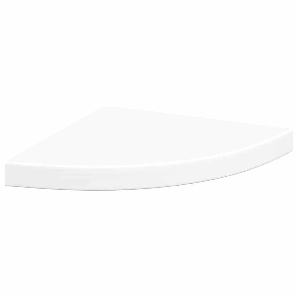 Floating Corner Shelf White 35x35x3.8 cm MDF