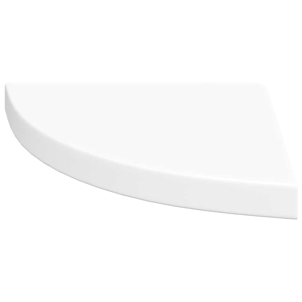 Floating Corner Shelf White 35x35x3.8 cm MDF