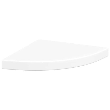 Floating Corner Shelves 4 pcs White 35x35x3.8 cm MDF