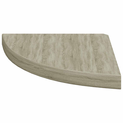 Floating Corner Shelf Oak 13.8"x13.8"x1.5" MDF