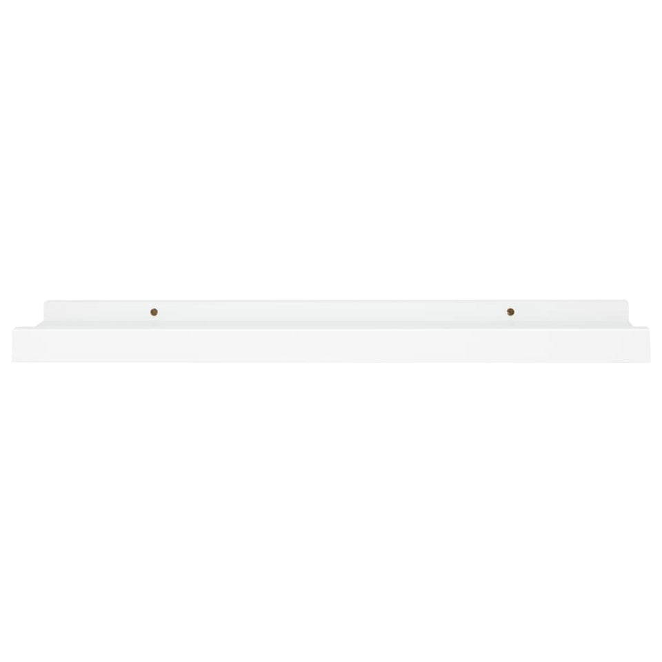 Picture Frame Ledge Shelves 2 pcs White 40x9x3 cm MDF