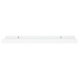 Picture Frame Ledge Shelves 2 pcs White 40x9x3 cm MDF