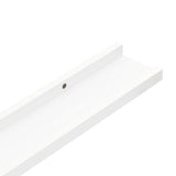 Picture Frame Ledge Shelves 2 pcs White 40x9x3 cm MDF