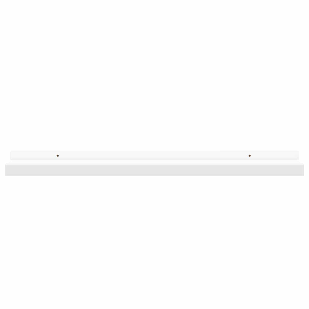 Picture Frame Ledge Shelves 2 pcs White 23.6"x3.5"x1.2" MDF