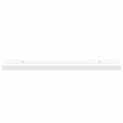 Picture Frame Ledge Shelves 2 pcs White 23.6"x3.5"x1.2" MDF