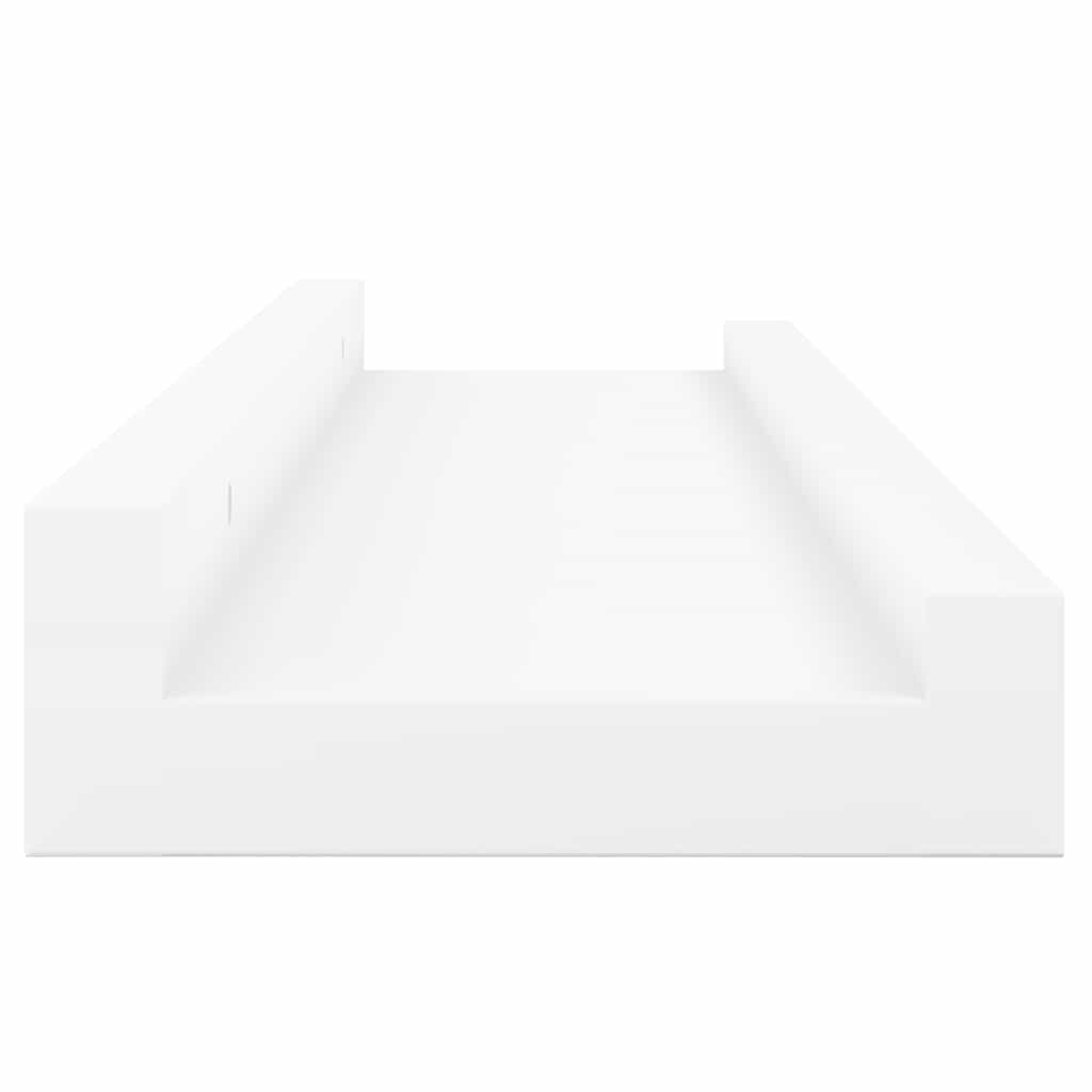 Picture Frame Ledge Shelves 2 pcs White 23.6"x3.5"x1.2" MDF