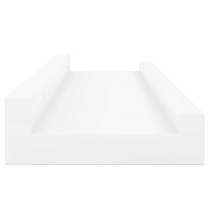 Picture Frame Ledge Shelves 2 pcs White 23.6"x3.5"x1.2" MDF