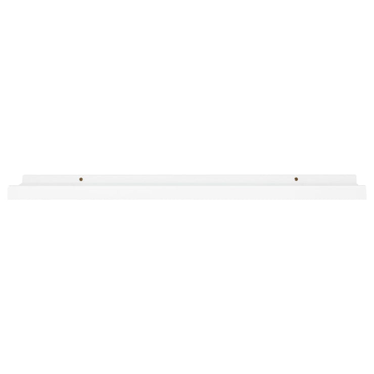 Picture Frame Ledge Shelves 2 pcs White 80x9x3 cm MDF