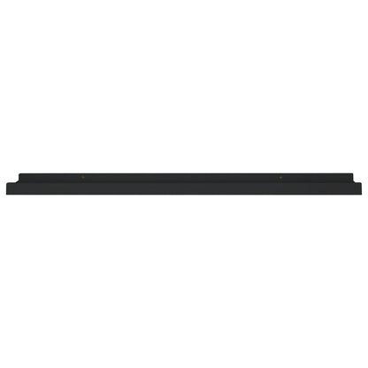 Frame Ledge Shelf Set of 2 Black MDF 31.5 in Wall mounting