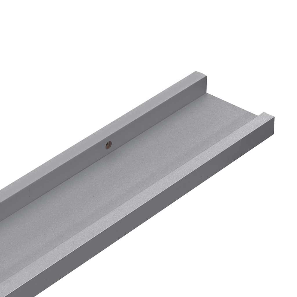 Frame Ledge Shelf Set of 2 Gray Lacquered MDF 31.5 in long