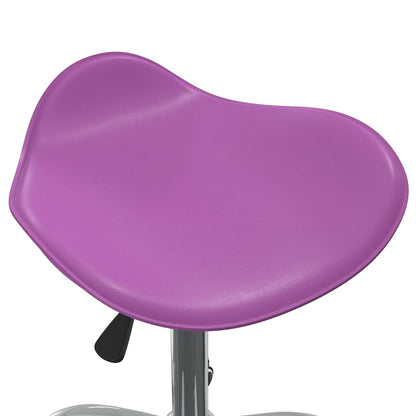 Salon Spa Stool Purple Faux Leather