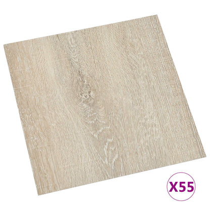 Flooring Planks 55 pcs Beige 5.11 m² PVC