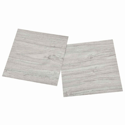 Flooring Planks 5.11 m² 55 pcs PVC Grey and Wood