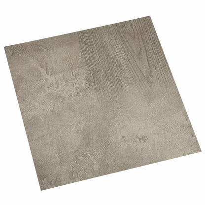 Flooring Planks 5.11 m² 55 pcs PVC Dark Brown and Gray