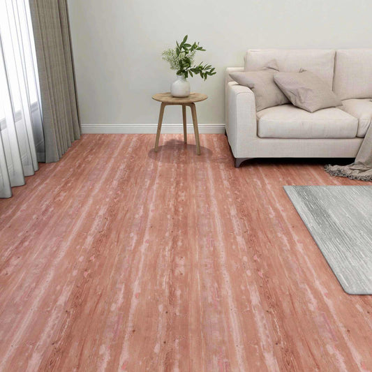 Flooring Planks Red 5.11 m² 55 pcs PVC