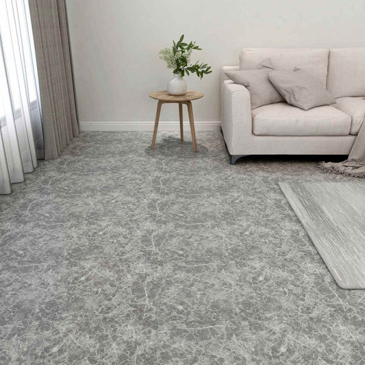 Flooring Planks Grey 5.11 m² 55 pcs PVC