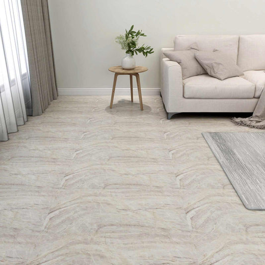 Flooring Planks Brown and Beige 5.11 m² 55 pcs PVC