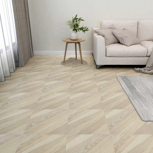 Flooring Planks Beige 5.11 m² 55 pcs PVC