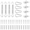 12 Piece Sunshade Sail Accessory Set Stainless Steel