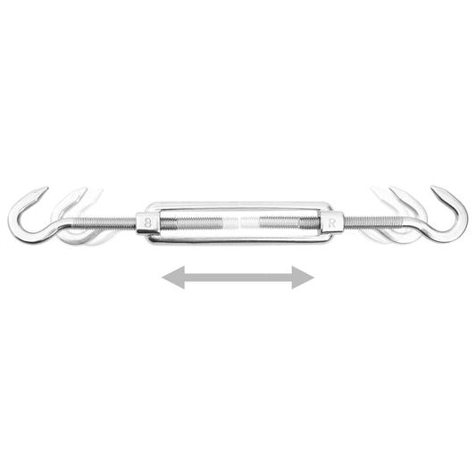 12 Piece Sunshade Sail Accessory Set Stainless Steel