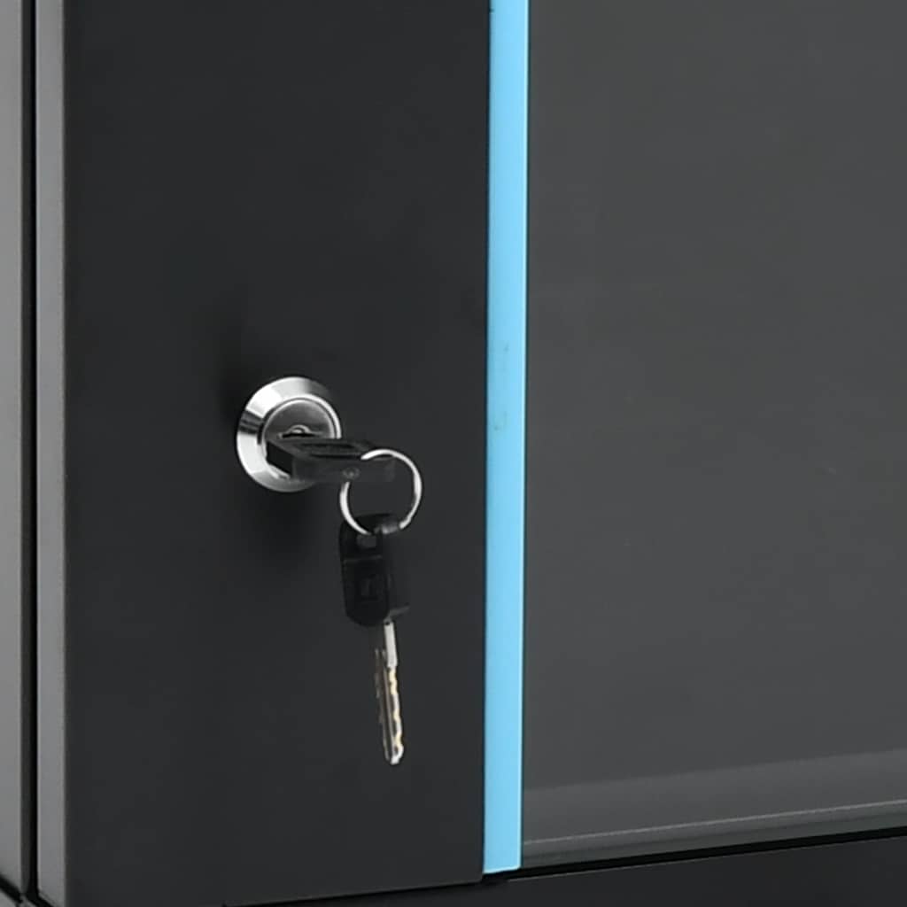 vidaXL 6U Wall Mounted Network Cabinet 19 IP20 600x450x350 mm