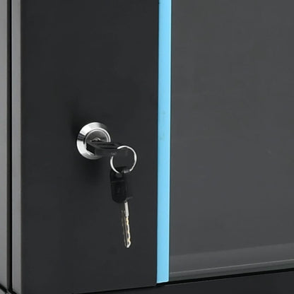 vidaXL 9U Wall Mounted Network Cabinet 19 IP20 600x450x510 mm