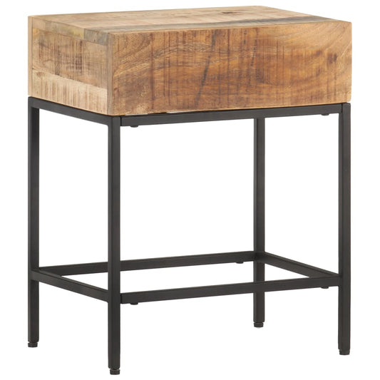 Side Table | Brown | Solid rough mango wood | Small | Durable