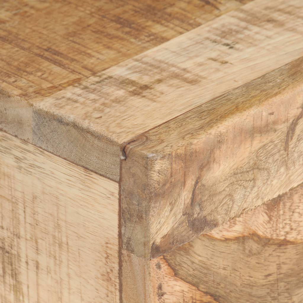 Side Table 15.7"x11.8"x19.7" Solid Rough Mango Wood