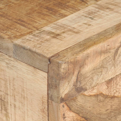 Side Table 15.7"x11.8"x19.7" Solid Rough Mango Wood